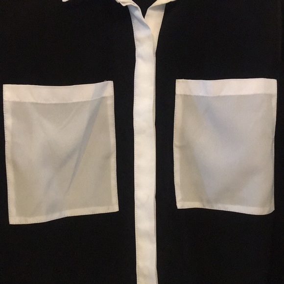 Michael Kors button up color block blouse - Picture 5 of 5